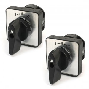 2pcs Rotary Selector 2 Position 4 Terminal Changeover Combination Switch