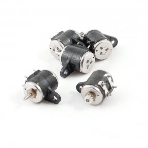3-5V 2 Phase 4 Wire 20 Ohm 6mm Dia Mini Stepper Motor 5Pcs