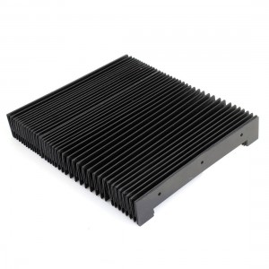 59" x 8.6" x 1.4" Flexible Accordion Dust Cover for Milling Machine