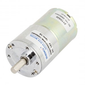 ZYTD520 Gearhead DC Geared Motor 12V 3500RPM 0.16A 7.18kg.cm