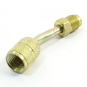1/4NPT Male x 1/4NPT Female Brass Air Conditioner Pipe Connect Coupler Fitting