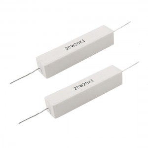 2x Wire Wound Ceramic Cement Resistor 20K Ohm 20W Watt