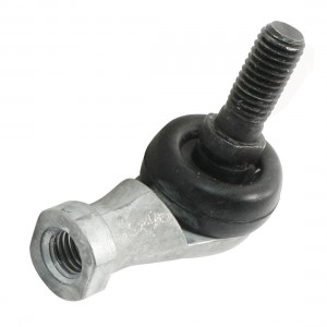 SQ-M10 Metal Rubber Male Thread Dia 10mm L-Shape  Ball Rod End Bearing