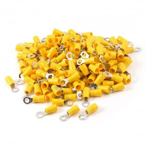 200pcs RV5 5 5 Cable Lug Pre Insulated Sleeve Ring Terminals for AWG 12 10 Wire