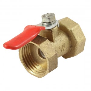 1/2NPT Female Thread F/F Red Handle Compression Lever Ball Valve