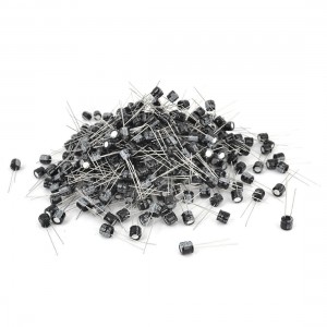 1000 Pcs 6mm x 5mm 220UF 10V Polarized Radial Electrolytic Capacitor