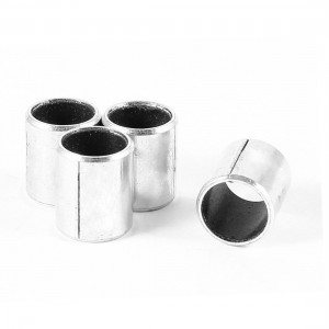 4pcs Silver Tone Self Lubricating Metal Plain Bearing Sleeve 12mm x 10mm x 8mm