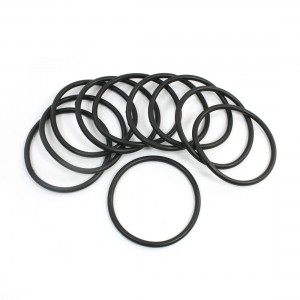 10Pcs 65mm x 57mm x 4mm Mechanical Black Rubber O Ring Oil Seal Gaskets