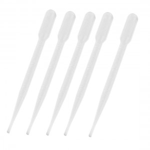 5 Pcs 3ML Capacity Lab Laboratory Clear Pipettes Droppers 6.1" Long