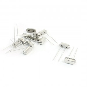 12pcs Silver Tone Metal Housing DIP Crystal Oscillator 6MHz 20PF