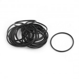 10Pairs 23mm Outside Dia 1mm Cross Section Industrial Rubber O Rings Seals
