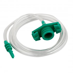 Green Clear Plastic Air Hose Dispenser Syringe Adapter 30cc