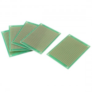 70mm x 50mm Panel Single Side Copper Prototype PCB Circuit Board Green 5 Pcs