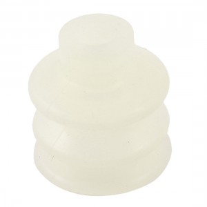41mm x 44mm Silicone Waterproof White Bellows Vacuum Suction Cup Sucker
