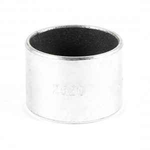 Silver Tone Self Lubricating Metal Plain Bearing Sleeve 20mm x 28mm x 25mm