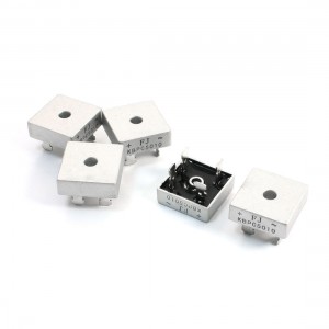 5 Pcs 50A 1000V 4-Pin Square Metal One Phase Bridge Rectifier KBPC5010