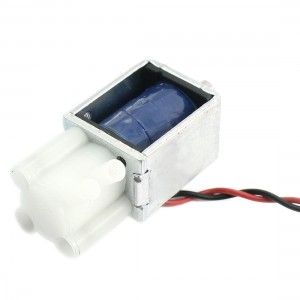DC 12V 2-Pin Adapter 2-Outlet Open Frame Electromagnet Solenoid Valve
