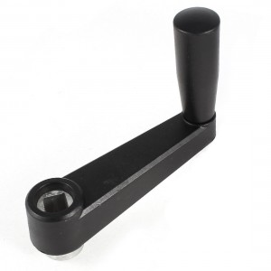 Black Plastic Machinery Rotating Lever Clamping Adjustable Handle