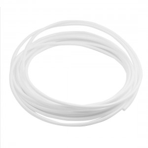 Industry 10m Length 0.2" Inner Diameter White Flexible Plastic Pipe Tubing