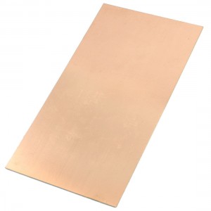 Rectangle FR4 Copper Clad Laminate PCB Printed Circuit Board 130x250mm