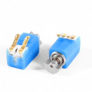 4.6mm x 4.8mm x 8.2mm Blue DC 3V 2000RPM Mini Micro Vibration Motor 2 Pcs