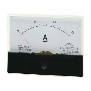 YS44C2-A DC 0-75A Fine Tuning Dial Current Tester Panel Meter Ammeter