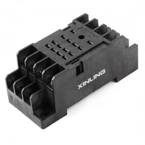 PYF14A 14 Pins 14P 35mm DIN Rail Mount Relay Socket Base for HH54P