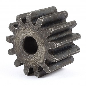 Gray 10mm x 37mm x 25mm Module 2.5 13 Teeth Metal Straight Spur Gear Wheel