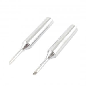 2 Pcs 900M-T-2CF 2mm Bevel Diameter 44mm Long Soldering Solder Iron Tips