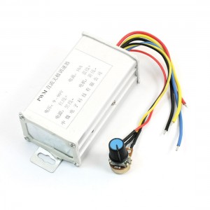 DC 9-90V 10A 800W Rectangle PWM Motor Speed Controller w B10K Potentiometer