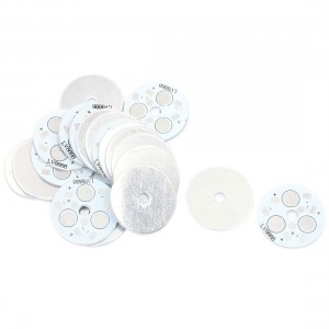 20pcs 26mm Dia Circle Aluminum PCB Circuit Board for 3 x 1W/3W LED in Series