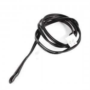 42.5cm Long 20K 2 Pin Terminals Temperature Sensor Black for Air Conditioner