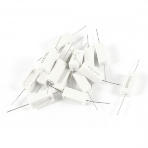 15 Pcs 5W Watt 470 Ohm 5% Ceramic Cement Power Resistor White