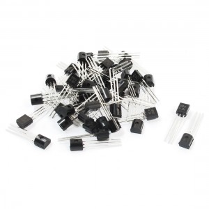 50Pcs PCB Board S9012 40V 500mA Through Hole TO-92 PNP Transistors