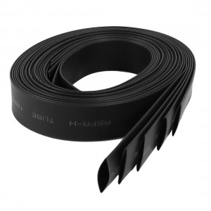 5 Pcs 3Ft 9mm Dia Heat Shrinkable Tube Wire Sleeve Shrinking Tubing Black