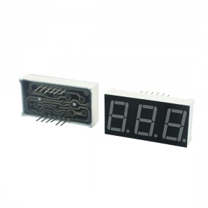 Red LED Digital Display 3-Bit 7-Segment Common Anode 0.56" 2 Pcs