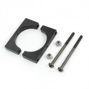 Carbon Fiber Tube 25mm Aluminum Clamp Black for DIY Quadcopter Hexacopter