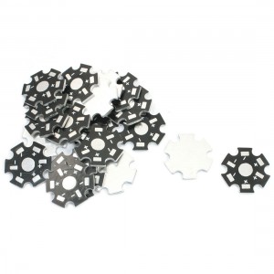 20PCS 20mm Star Shaped Aluminum PCB Circuit Board for 1 x 1W/3W LED in Series
