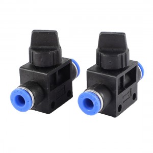 2pcs Plastic 6mm to 6mm Push in Air Tube Pneumatic Speed Controller Valve