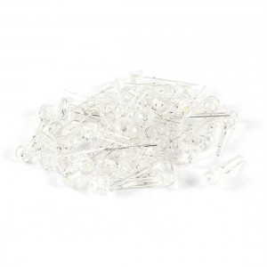 50 Pcs 5mm Straw Hat LED Lamp Light Emitting Diode Red Green Yellow White Blue