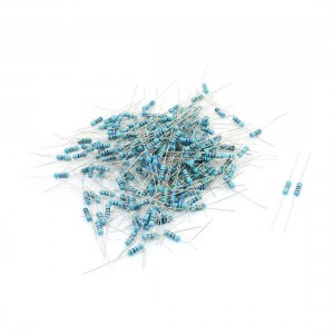 200Pcs 5.1Ohm-10K Ohm 0.5W Axial Lead Through Hole Metal Film Resistor