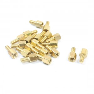 20Pcs Male/Female Thread Brass PCB Hexagonal Standoff Spacer M3 x 5mm x 11mm