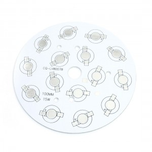 100mm Diameter Round Aluminum Base Plate DIY PCB for 1W/3W High Power 15LED