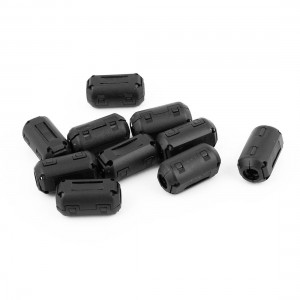 9mm Inner Diameter Plastic Housing Ferrite Filter Cable Clip 10 Pcs