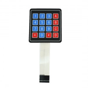 4x4 Matrix 16 Key Membrane Switch Keypad Keyboard Super Slim DC 35V