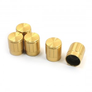 5Pcs 6mm Aluminum Alloy Knurled Shaft Potentiometer Volume Control Knobs Caps