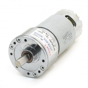 DC12V 400RPM No-load Rotation Speed 110mm Length Magnetic Gearbox Motor