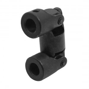 10mm Bore Dia 3 Sections Black Metal Rotatable Universal Joint