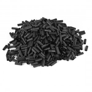 600V 125C Black Shrink Ratio Insulated Heat Shrinkable Tube 5.5 x 20mm 1000pcs