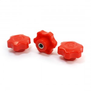 Replacement M12 Female Thread 60mm Dia Hex Head Grip Clamping Knob 3pcs